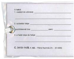 Nyomtatvány lábcédula fóliás 22782 (22782)