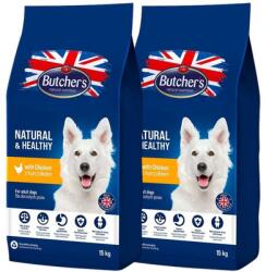 Butcher's Natural&Healthy száraz kutyatáp csirkével 30 kg (2 x 15 kg)