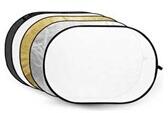 GODOX 5-in-1 Gold, Silver, Black, White, Transparent Reflector disc - 120x180cm (RFT-05) (6952344201244) - tripont