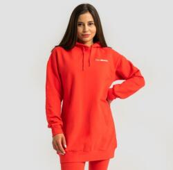 GymBeam Limitless Longline női kapucnis pulóver Hot Red XXL