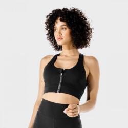 SQUATWOLF Zip Up Sports Bra Black M