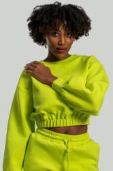 GymBeam STRIX Lunar női cropped pulóver Chartreuse XL