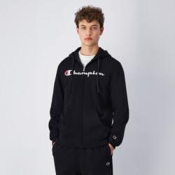 Champion Full Zip Hoodie Sweatshirt Black S