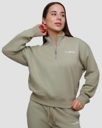 GymBeam Agile 1/2 Zip női pulóver Sage XL