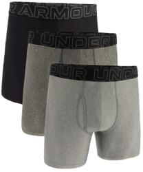 Under Armour M Perf Tech férfi boxeralsó 6in 3pack Grey XL