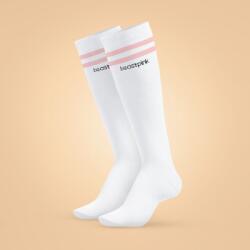 GymBeam BeastPink Knee High Socks magasszárú zokni White M