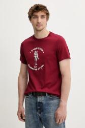 Fiorucci tricou din bumbac Burgundy Dreaming of You Regular Fit T-Shirt PPYA-TSM1LA_83X (M02SMTSH323CJ01RD03)