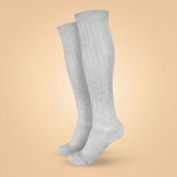 GymBeam BeastPink Magasszárú gyapjú zokni Grey S