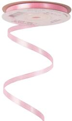 Rózsaszín színű szatén szalag 6mmX22, 86m 6418