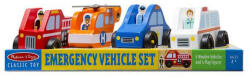 Melissa & Doug Set de joaca din lemn Vehicule de interventie (AAD-MD9285)