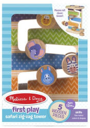 Melissa & Doug Rollercoaster din lemn pentru bebelusi Zig-Zag (AAD-MD30125)