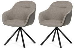 Autronic Set de scaune de sufragerie cu mecanism deîntoarcere DCH-Y1143 BG2, 2 buc. , bej