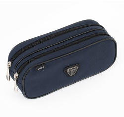 budmil Két Rekeszes Tolltartó - Sötétkék