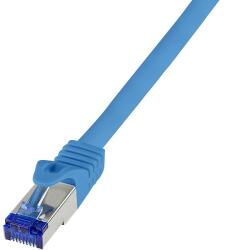 LogiLink Patch cable Cat. 6A S/FTP Ultraflex 3P/GHMT certified, blue 0.5m (C6A026S)