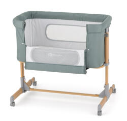 Petite&Mars Állítható Kiságy Grace Compact Foggy Green - Praktikus, Könnyen Állítható és Biztonságos Kiságy Kisbabáknak