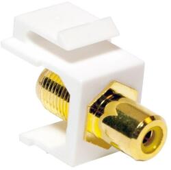 LogiLink Keystone Coupler RCA female > F female - yellow (NK0026)