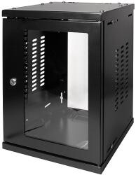 LogiLink 10" Wallmount Cabinet SoHo, 08U, black (W09Z33B)