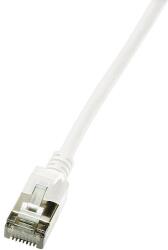 LogiLink Patch cable Cat. 6A STP TPE SlimLine white 0, 5m (CQ9021S)