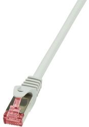 LogiLink CAT6 S/FTP Patch Cable PrimeLine AWG27 PIMF LSZH grey 0, 25m (CQ2012S)