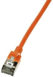LogiLink Patch cable Cat. 6A STP TPE SlimLine orange 1, 0m (CQ9038S)