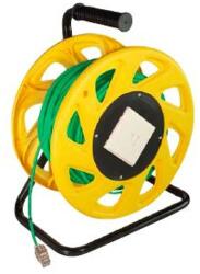 LogiLink Cat. 7 S/FTP mobil kábeltekercs PUR, 60 m Zöld (CQ5060S)