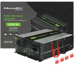 Qoltec Monolith Tiszta szinuszos inverter | 2000W | 4000W | 24V-ból 230V (QC-51939)