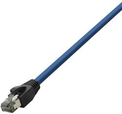 LogiLink Patch Cable Cat. 8.1 40GE 2000MHz S/FTP blue 1, 00m (CQ8036S)