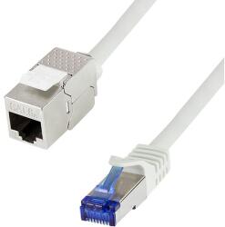 LogiLink Consolidation point cable, Cat. 6A S/FTP, 1.0m, grey (CC5032S)