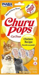 Inaba Foods Cat Churu Pops baton de recompensă pentru pisici (pui) (24 pachete | 24 x [4 x 15 g])