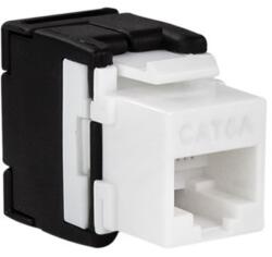 LogiLink Keystone Jack Cat. 6A UTP EconLine 17.4mm AWG22-26, white/black (NK4028)