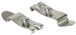 LogiLink DIN-Rail mounting brackets, stainless steel, 2pcs. (MP0049)