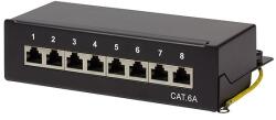 LogiLink Cat. 6A Patch Panel 8-Port desktop, shielded, black (NP0018B)