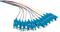 LogiLink Színes pigtail készlet 12x SC, OS2, 2m, kék csatlakozó (FL0SC02)