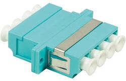 LogiLink Fibre Adapter LC Quad MM, aqua, with flange (FA04LC3)