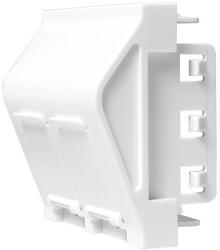 LogiLink French Face Plate 45 type, 45*45 mm, 2 Port, white (NF0012)