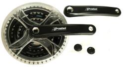  Hajtómű mtb alu 28/38/48t 170m ty-cq01, fekete füstszínű láncvédővel