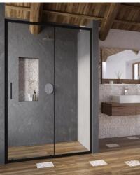 RAVAK Blix Slim BLSDP2-100 zuhanyajtó, fekete+trans (X0PMA0300Z1)