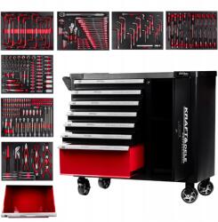 Kraft&Dele Szerszámkocsi szerszámokkal 299 db - 7 fiók + szekrény KD1068 (KD1068)