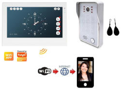 Flexidoor WiFi-s AHD 7 col IPS érintőképernyős IP kaputelefon SZETT. Kódzár és kártya. FlexiDoor. FS-703P214AW (FS-703P214AW)