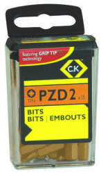 Carl Kammerling C. K. Csavarhúzó bitek PZD2 TIN Box /15 T4562TIN-215 pozidrív PZ 2