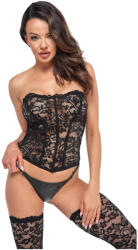 Noir - corset din dantelă (negru) - L