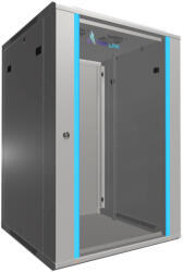 Extralink 18U 600x600 szürke, rack szekrény, fali szerelésű