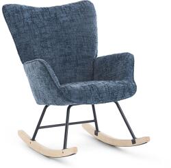 VASHOME Hintaszék, relaxációs szék kordbársony kárpitozással, sötét szürke (VH-LYY996G)