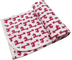  Vékony dupla pamut takaró - Mályva zsiráf