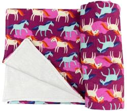  Vékony dupla pamut takaró - Pink lovacska