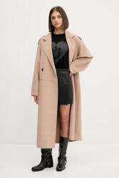 HUGO BOSS kabát gyapjú keverékből bézs, 50542299 - bézs 40