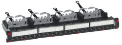 Legrand Patch panel - Cat6, FTP, 24 portos, 1U, árnyékolt, (4x6xRJ45 modulok) gyorscsatlakozók, LCS3 (033761A)