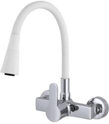 Gamma Flex 3000 konyhai FALI csaptelep fehér-króm, beépíthető (5907558299649)