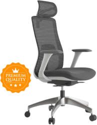 Mercury WISDOM ergonómikus irodai szék, szürke műanyag, világosszürke