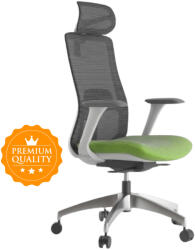 Mercury Ergonómikus irodai szék WISDOM, szürke műanyag, zöld